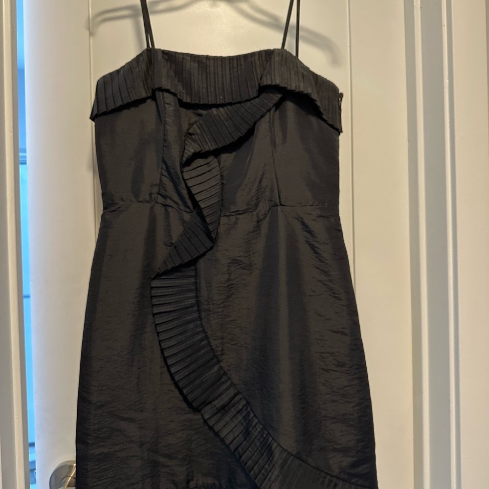 Elegant Black Ruffle Dress